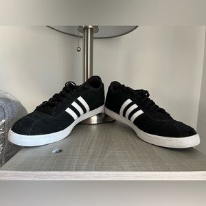 ADIDAS Black Suede Sneakers (size 8.5)